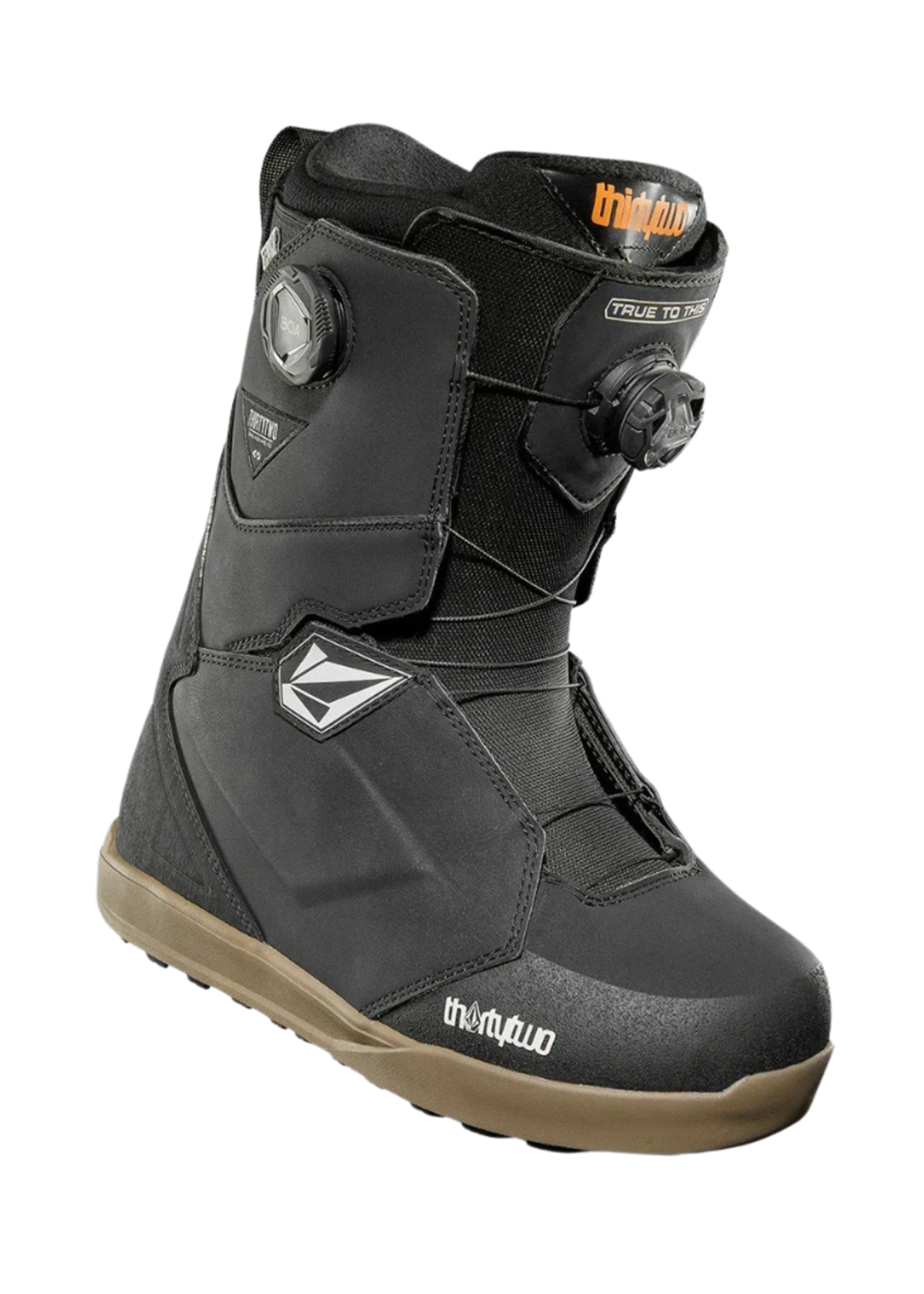 ThirtyTwo Men's Lashed Double BOA x Volcom Snowboard Boot | Black / Gum