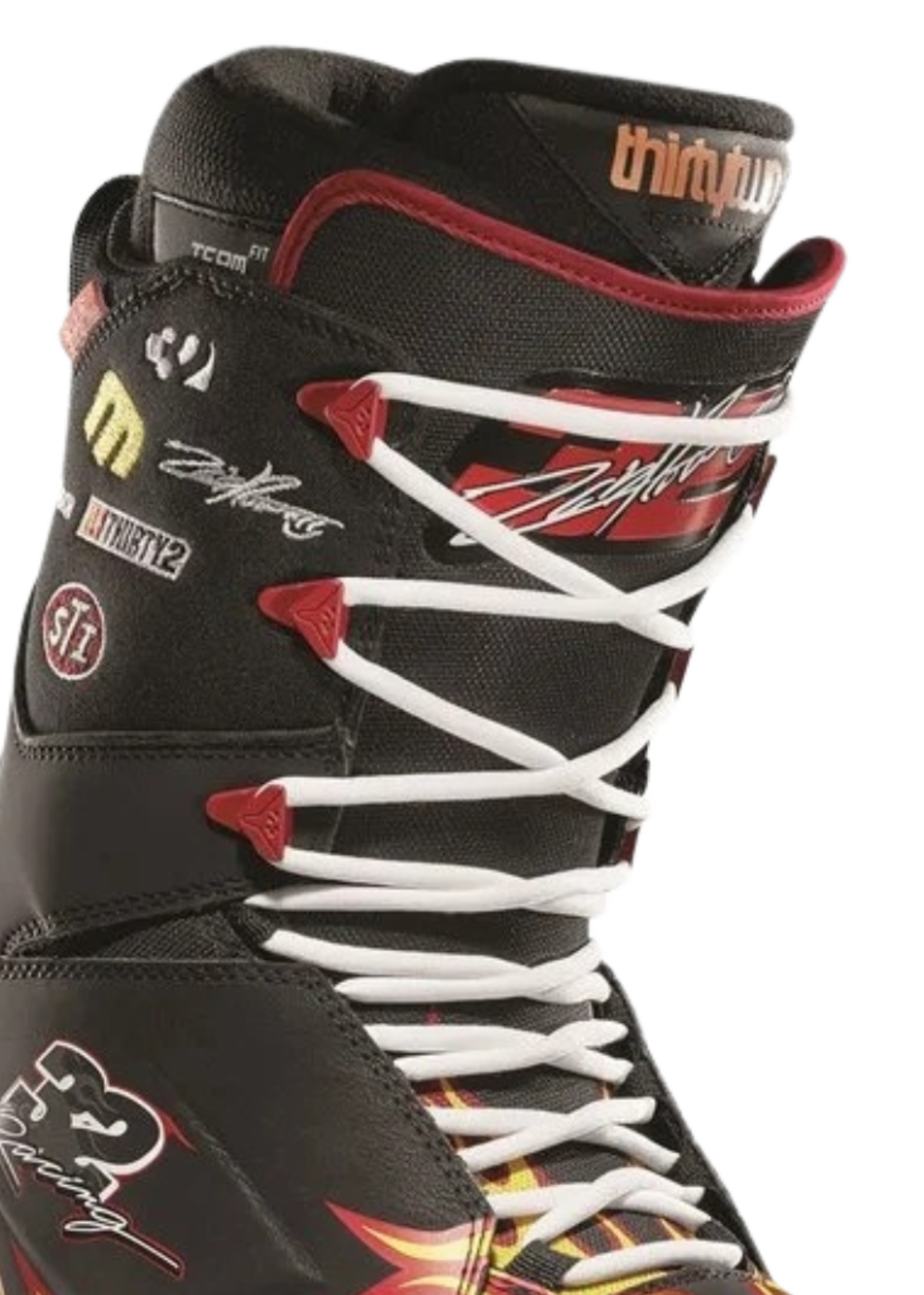 ThirtyTwo Men's Lashed X Powell Snowboard Boot | Racing Flame