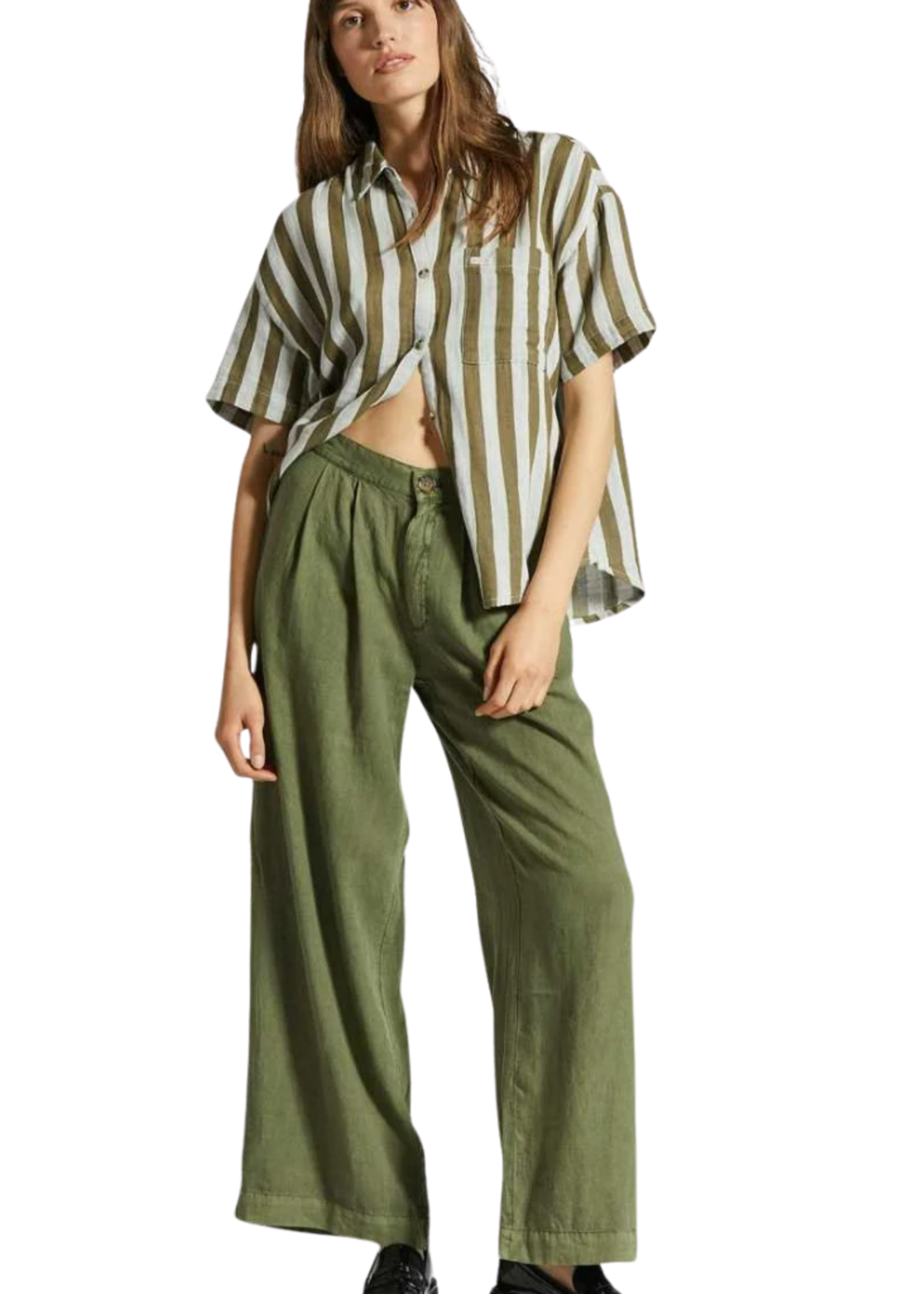 Brixton Mykonos Stripe Short Sleeve