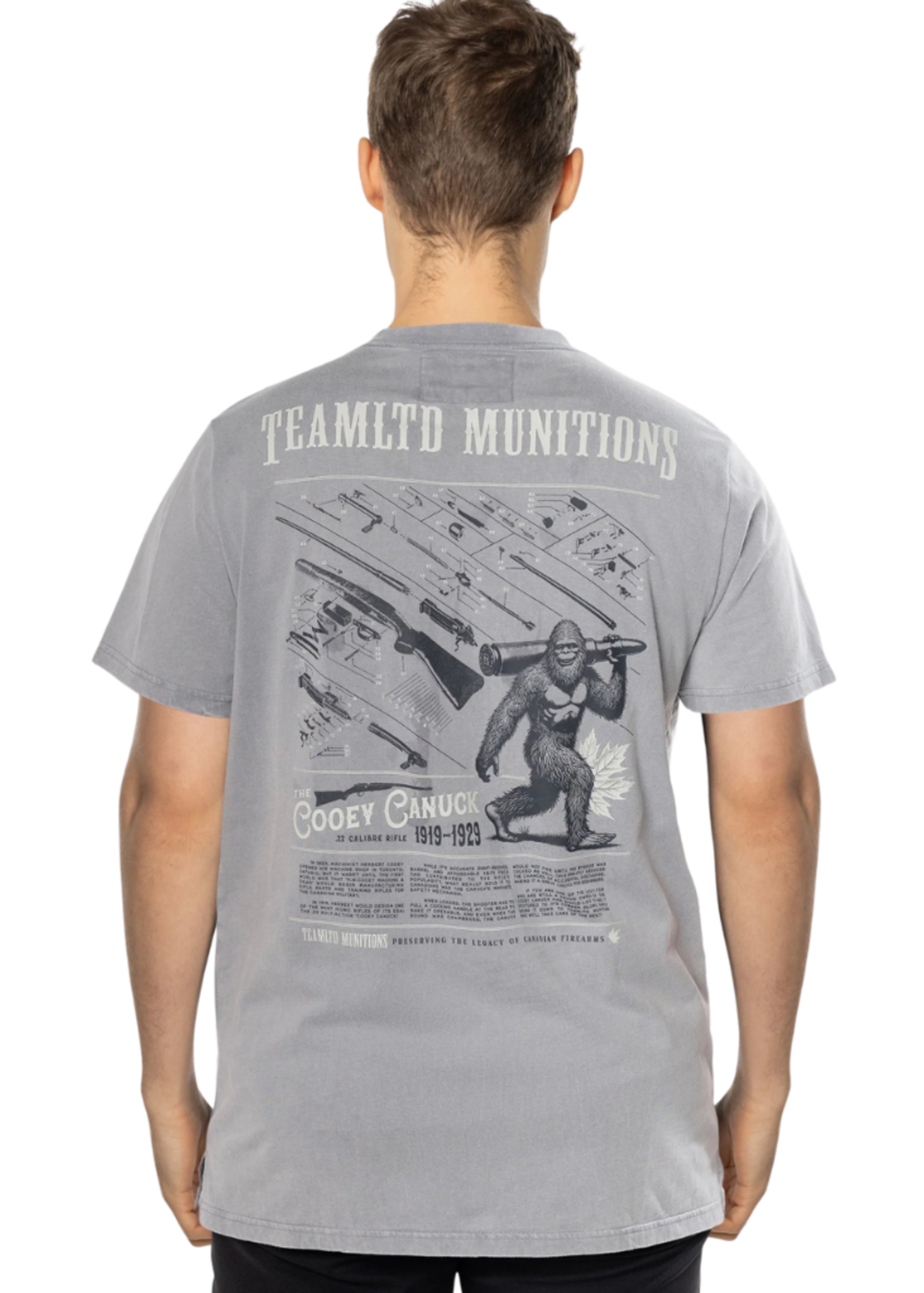 TEAMLTD Men's Munitions T-Shirt | Washed Grey