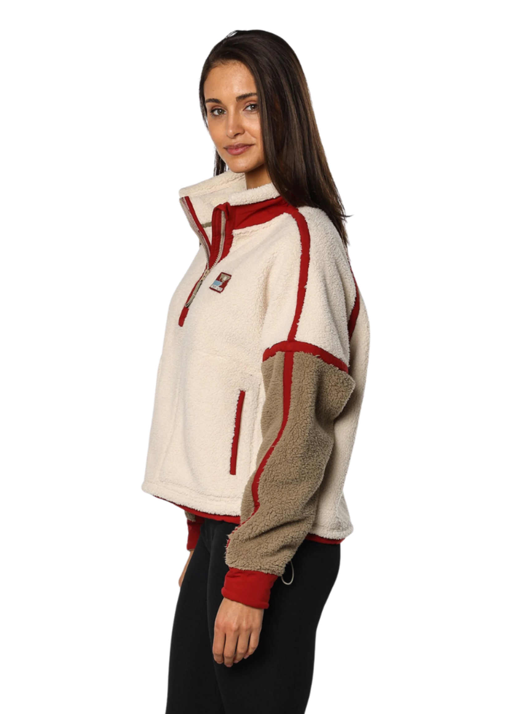 TEAMLTD Women's Sherpa 1/4 Zip Sweater