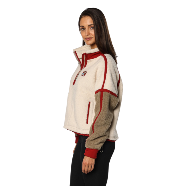 TEAMLTD Women's Sherpa 1/4 Zip Sweater