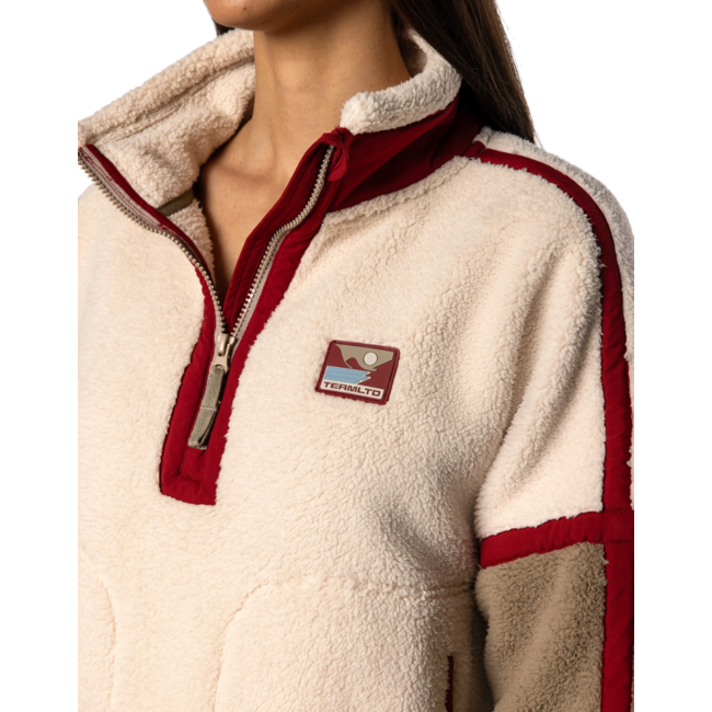 TEAMLTD Women's Sherpa 1/4 Zip Sweater