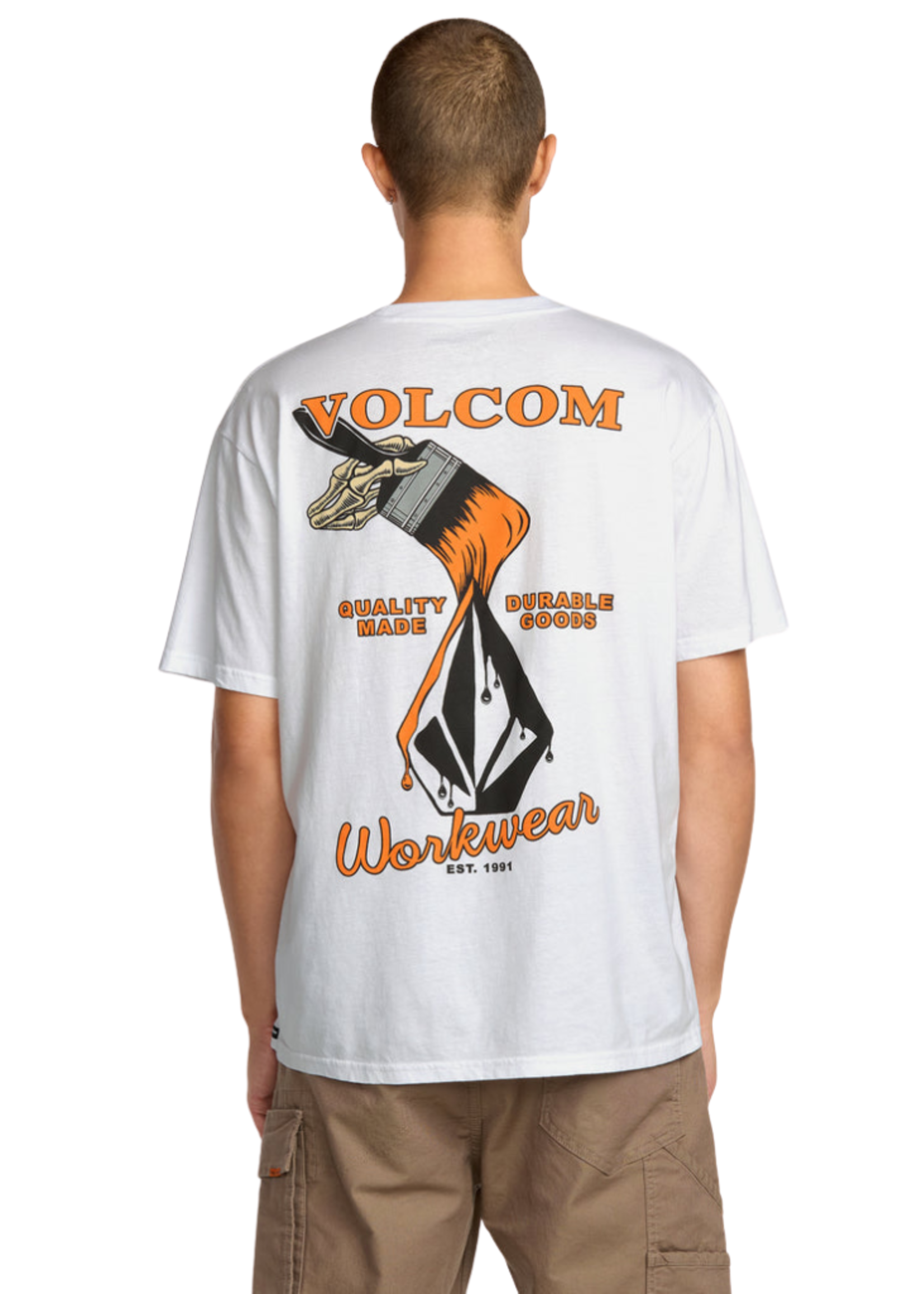 Volcom Men's Enamel Short Sleeve Tee | White