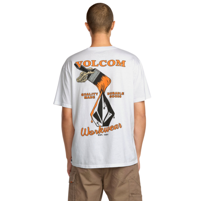 Volcom Men's Enamel Short Sleeve Tee | White