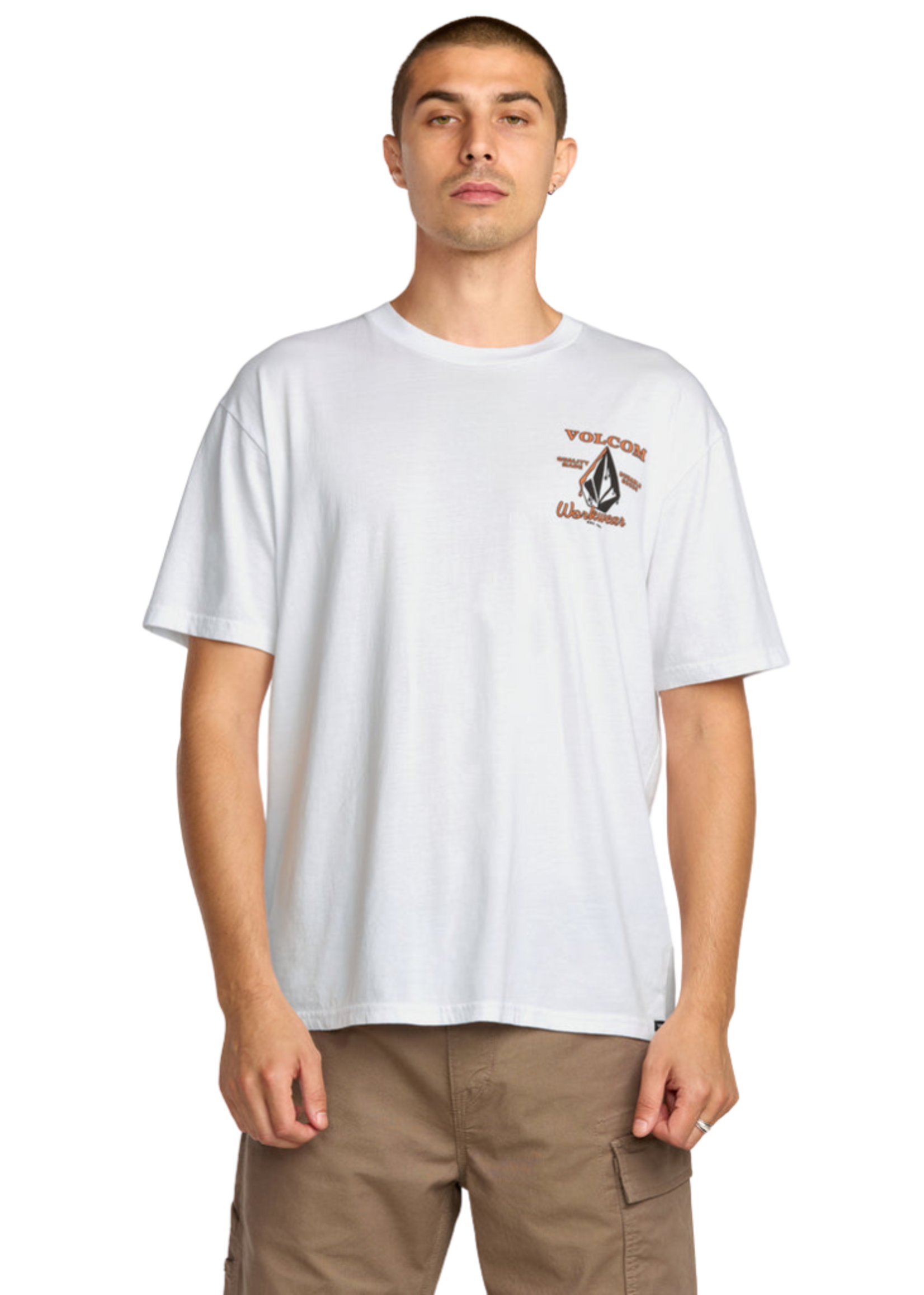 Volcom Men's Enamel Short Sleeve Tee | White