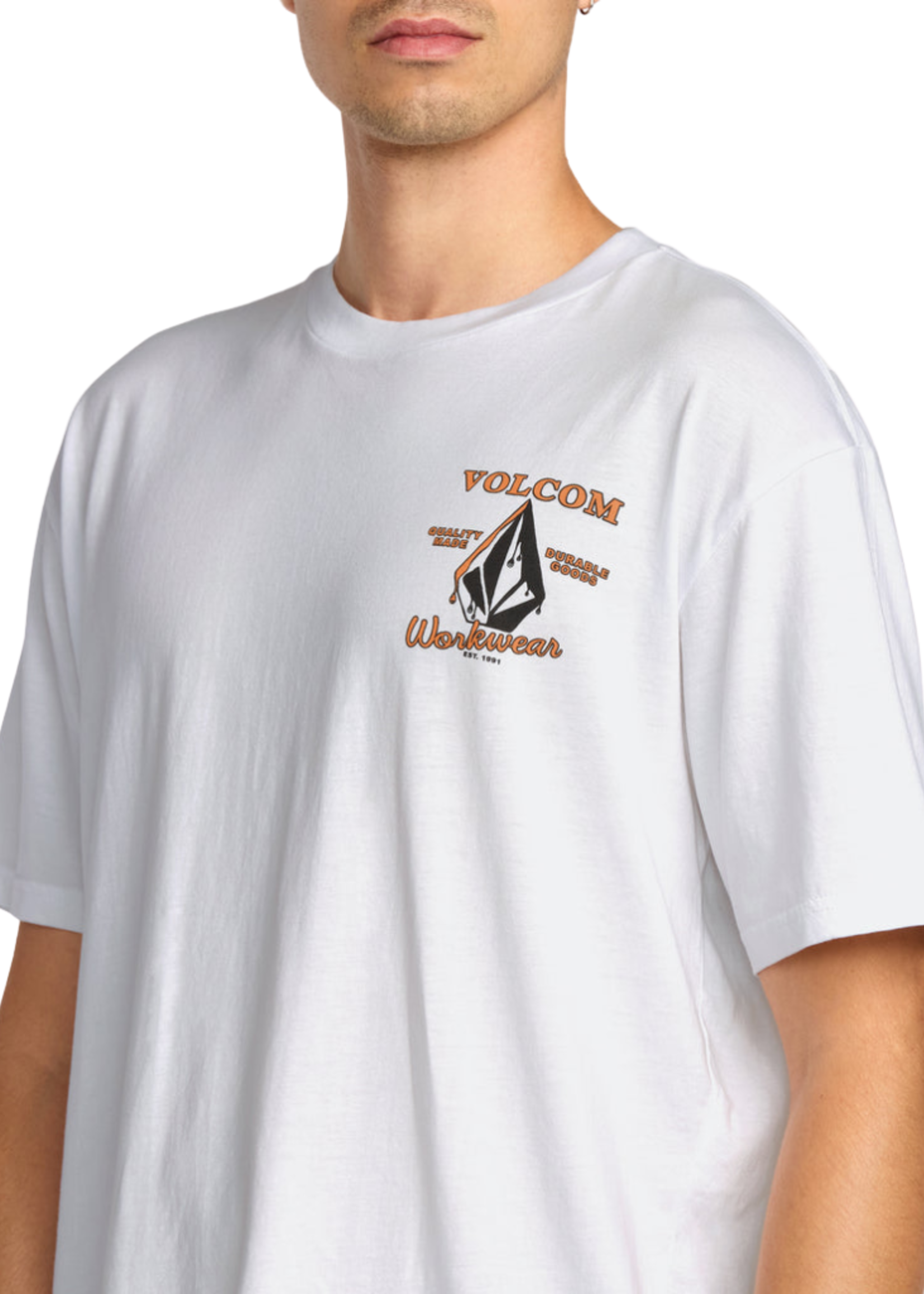 Volcom Men's Enamel Short Sleeve Tee | White
