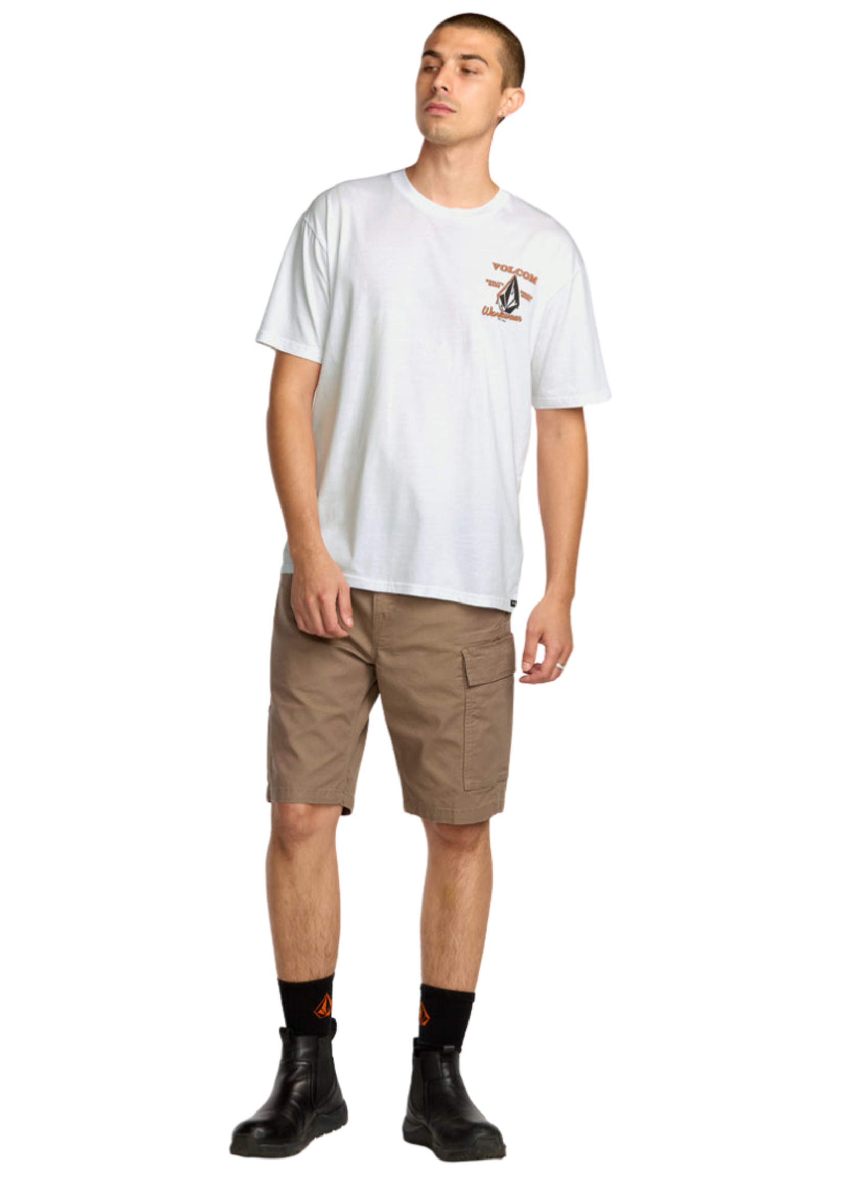 Volcom Men's Enamel Short Sleeve Tee | White