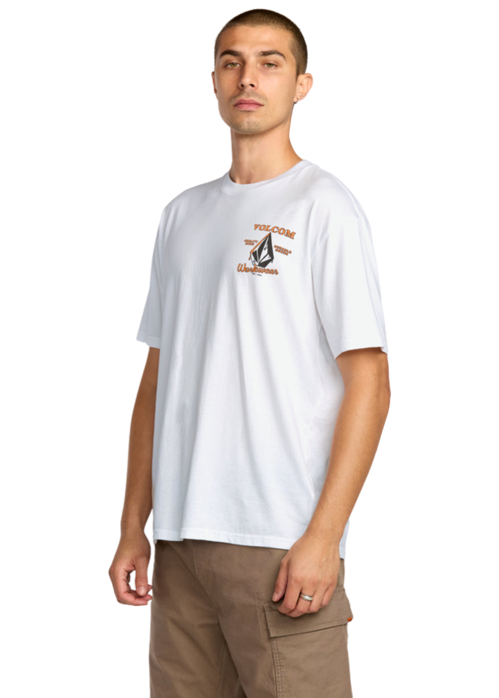 Volcom Men's Enamel Short Sleeve Tee | White