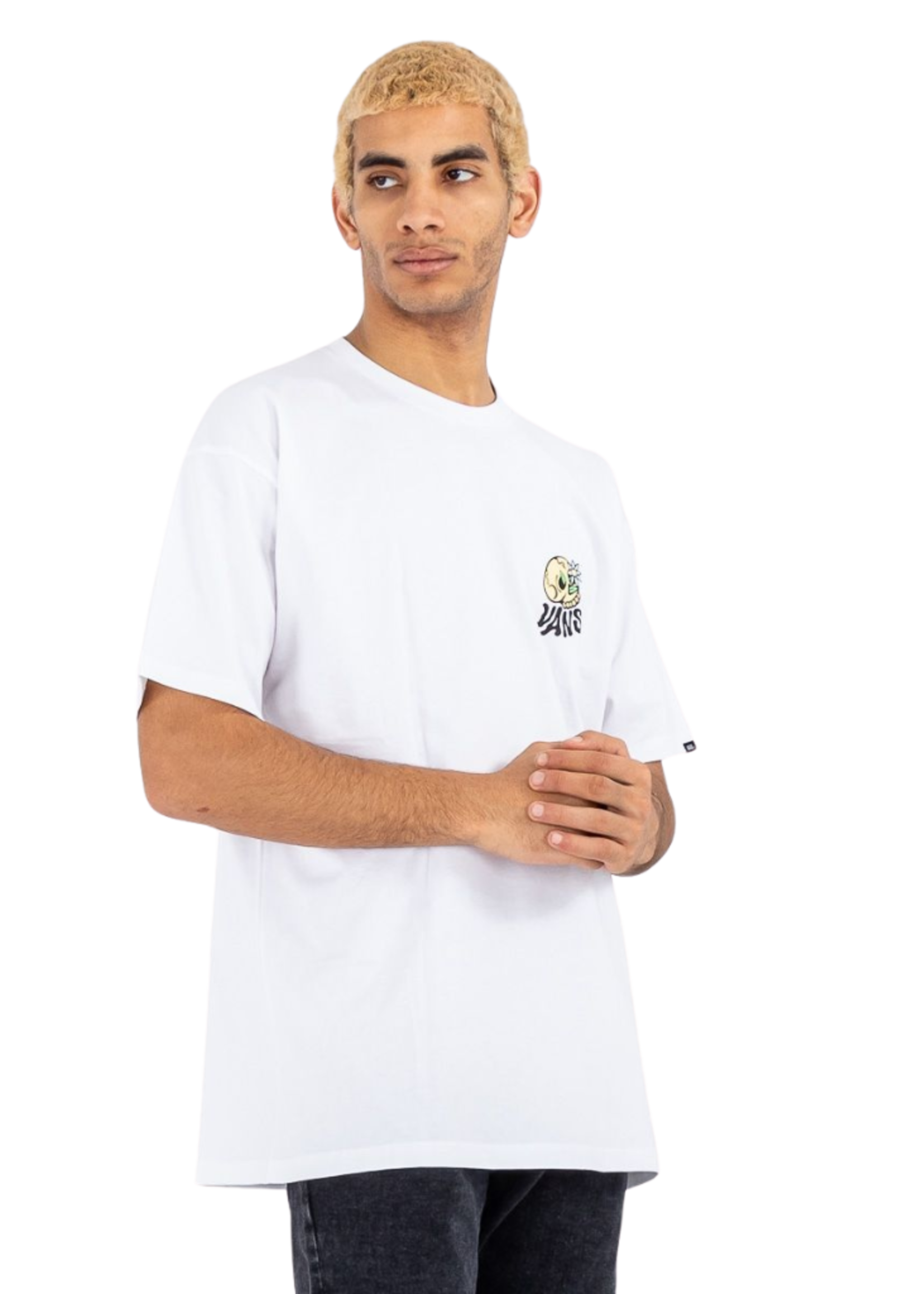 Vans Men's Skull Daze Short Sleeve T-shirt | White