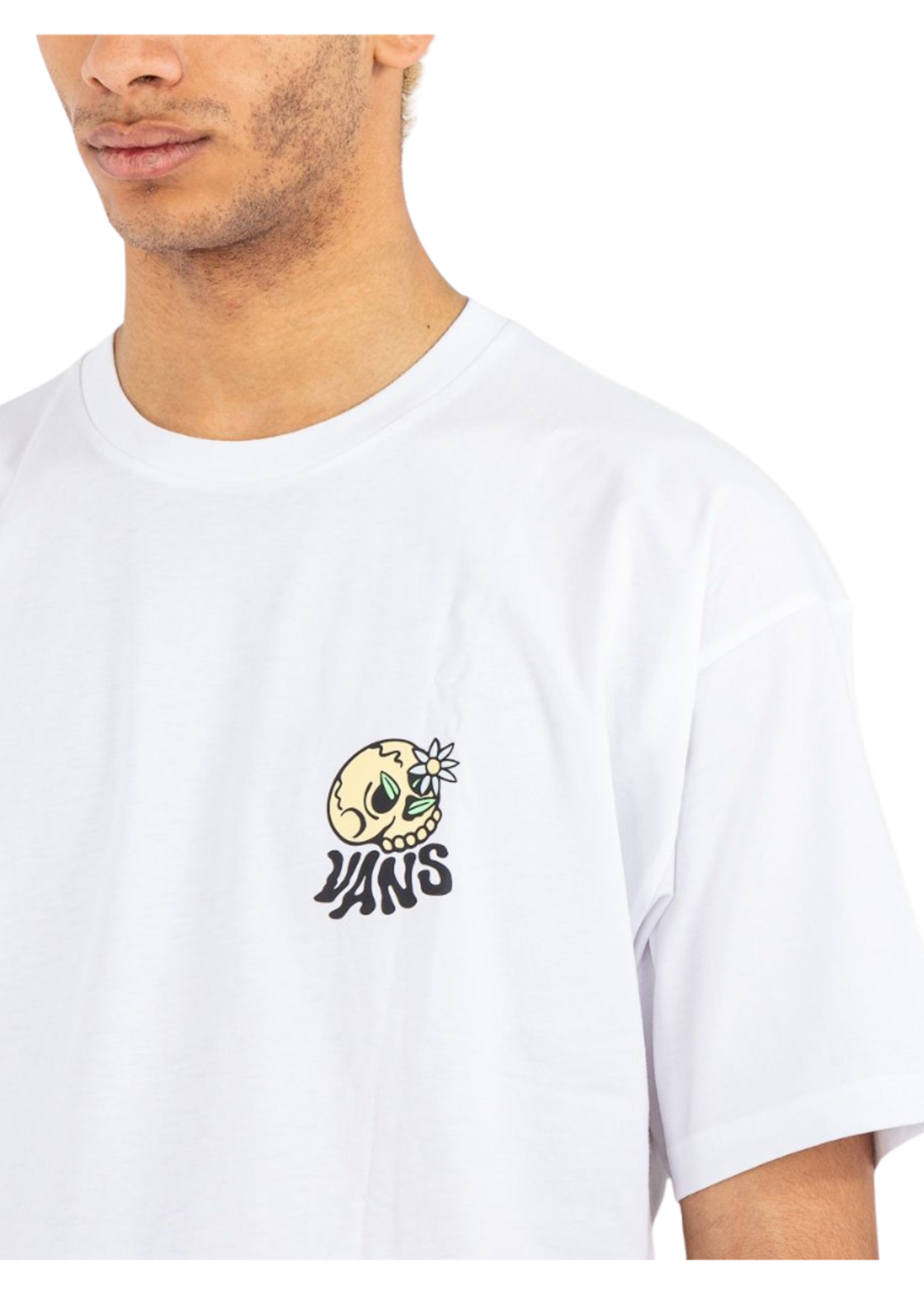 Vans Men's Skull Daze Short Sleeve T-shirt | White