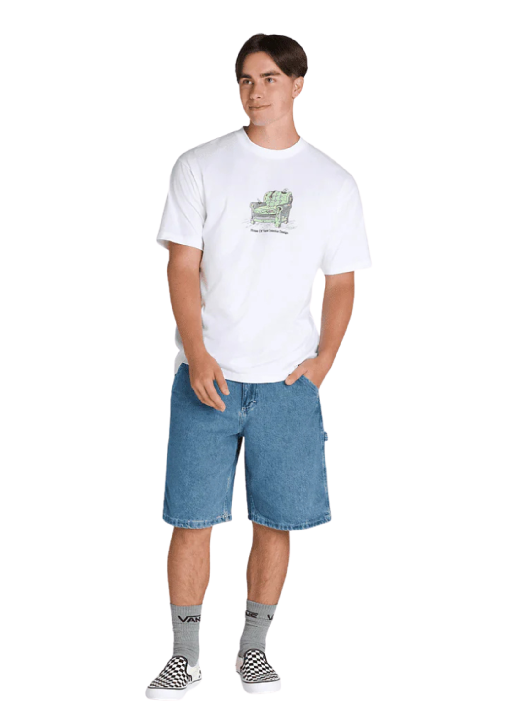 Vans Men's Drill Chore Loose Denim Workwear Short | Stone Wash