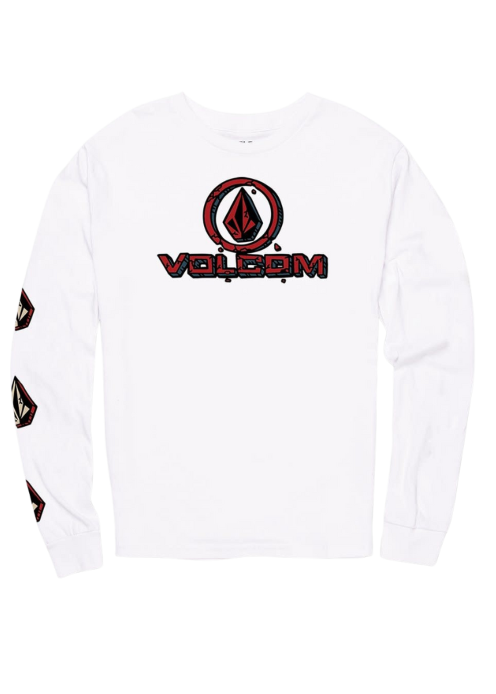 Volcom Youth Monolith Long Sleeve Tee | White