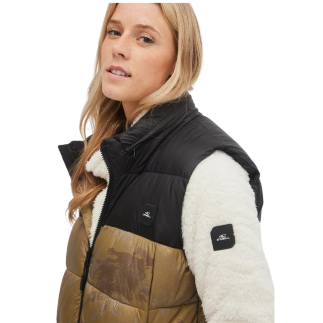 O'Neill Women's O'riginals Puffer Bodywarmer Vest | Brown Camo