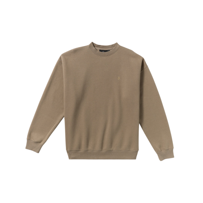 Volcom Men's Single Stone PW Crew | Brindle