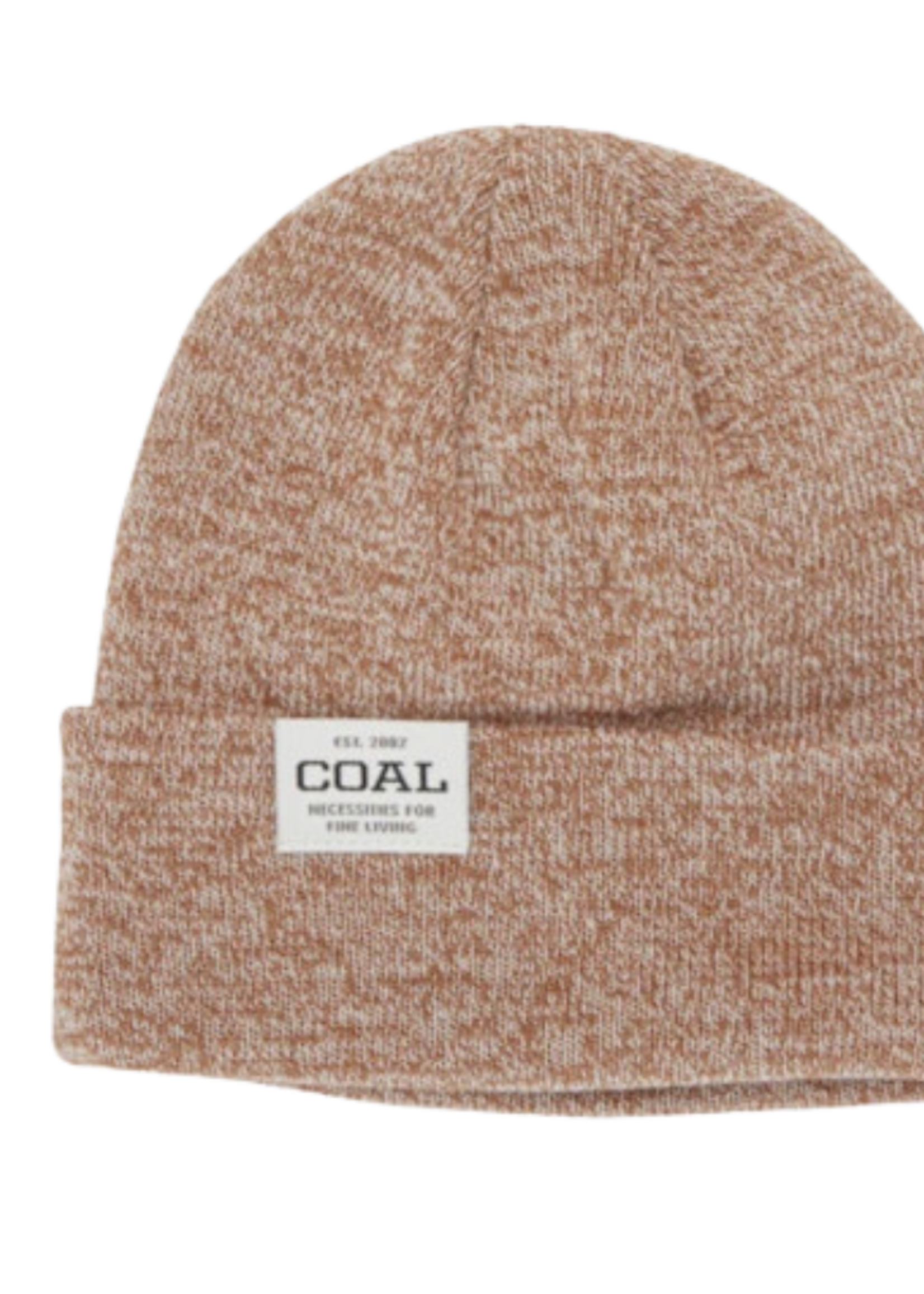 Coal Uniform Low Recycled Knit Cuff Beanie | Light Brown Marl