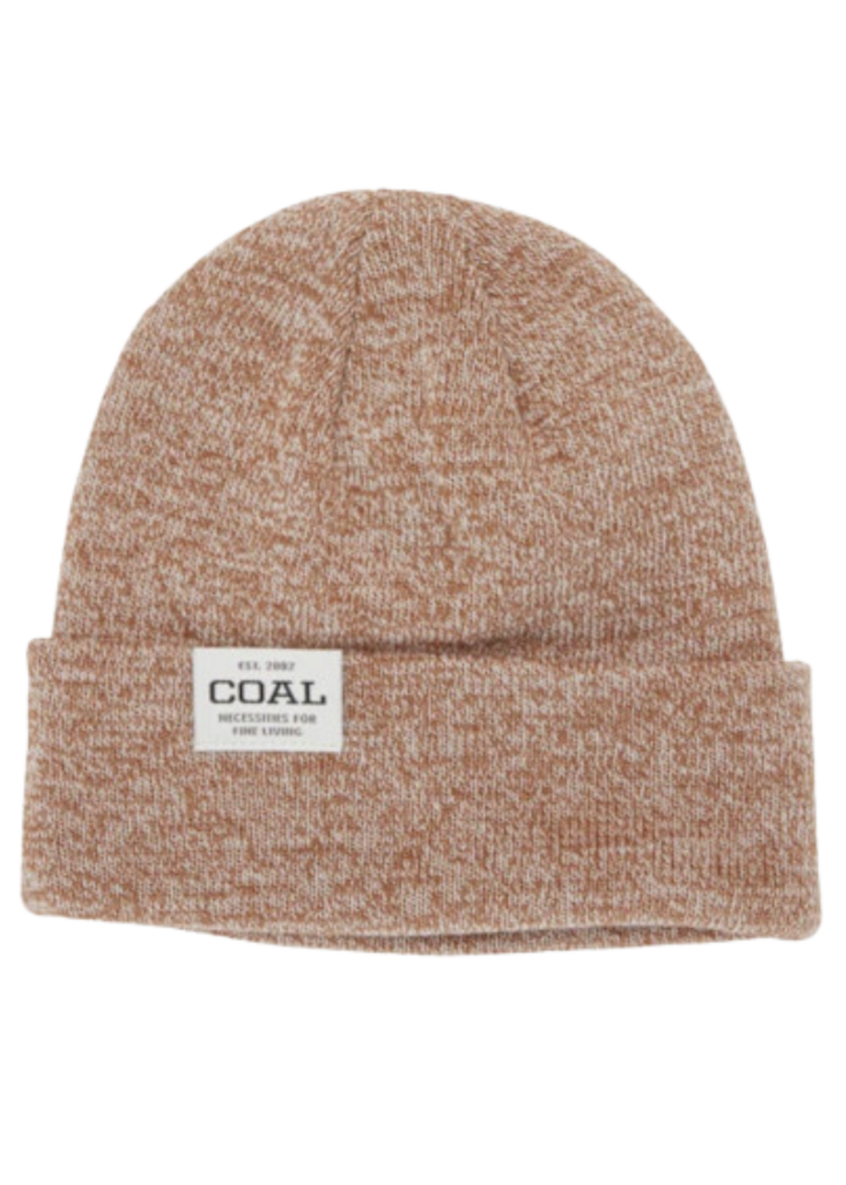 Coal Uniform Low Recycled Knit Cuff Beanie | Light Brown Marl