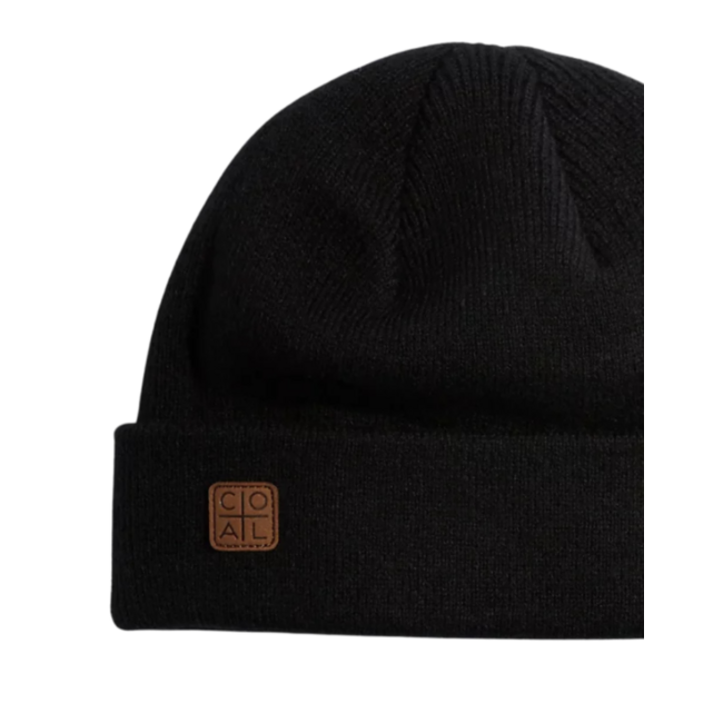 Coal The Harbor Rib Knit Fisherman Beanie | Black