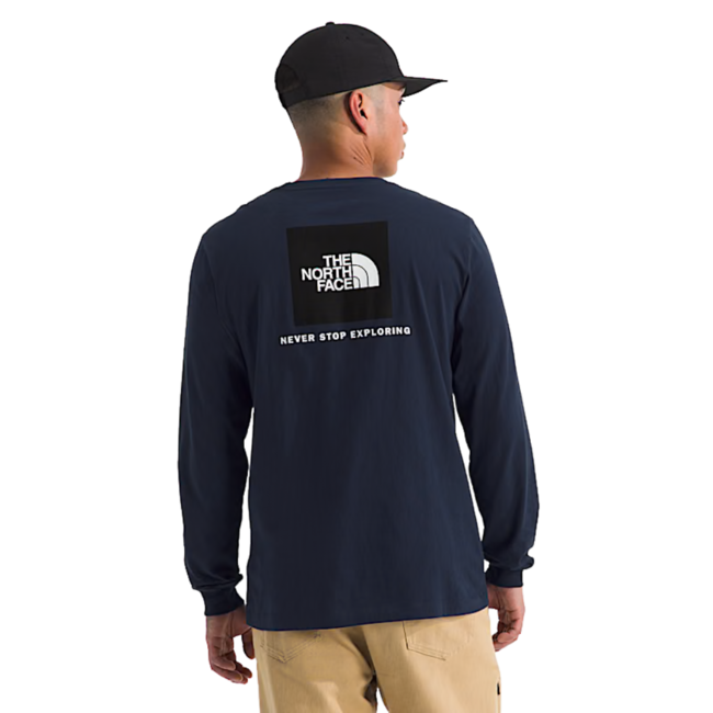 The North Face Men's Evolution Box NSE Long Sleeve | Summit Navy