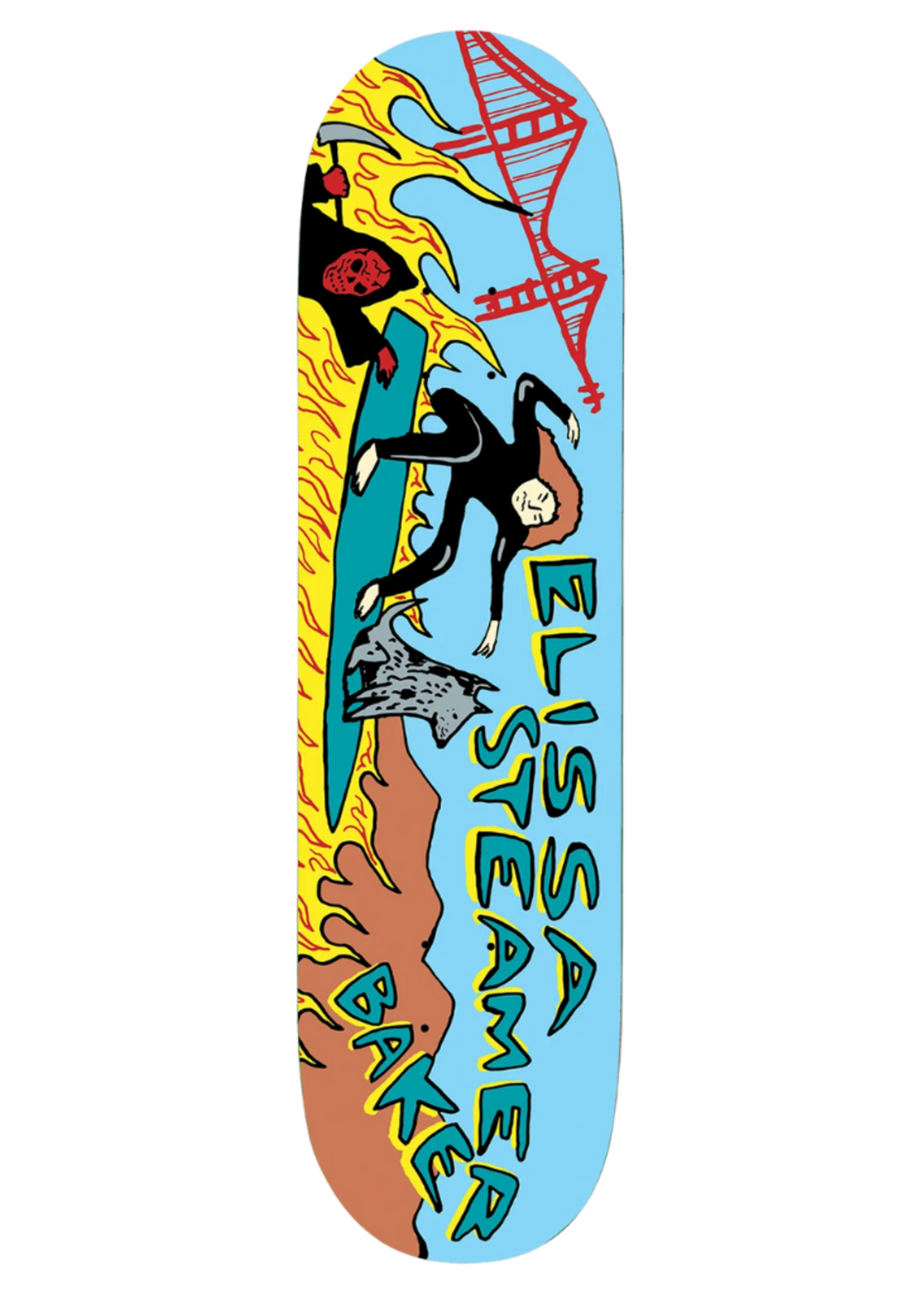 Baker Skateboards Elissa Steamer Rippin Ranman Deck 8.25"