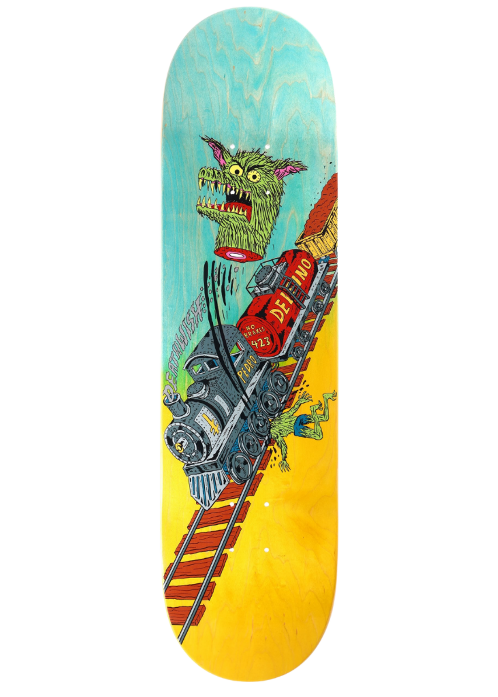 Deathwish Pedro Delfino Full Heat Skate Deck 8.38