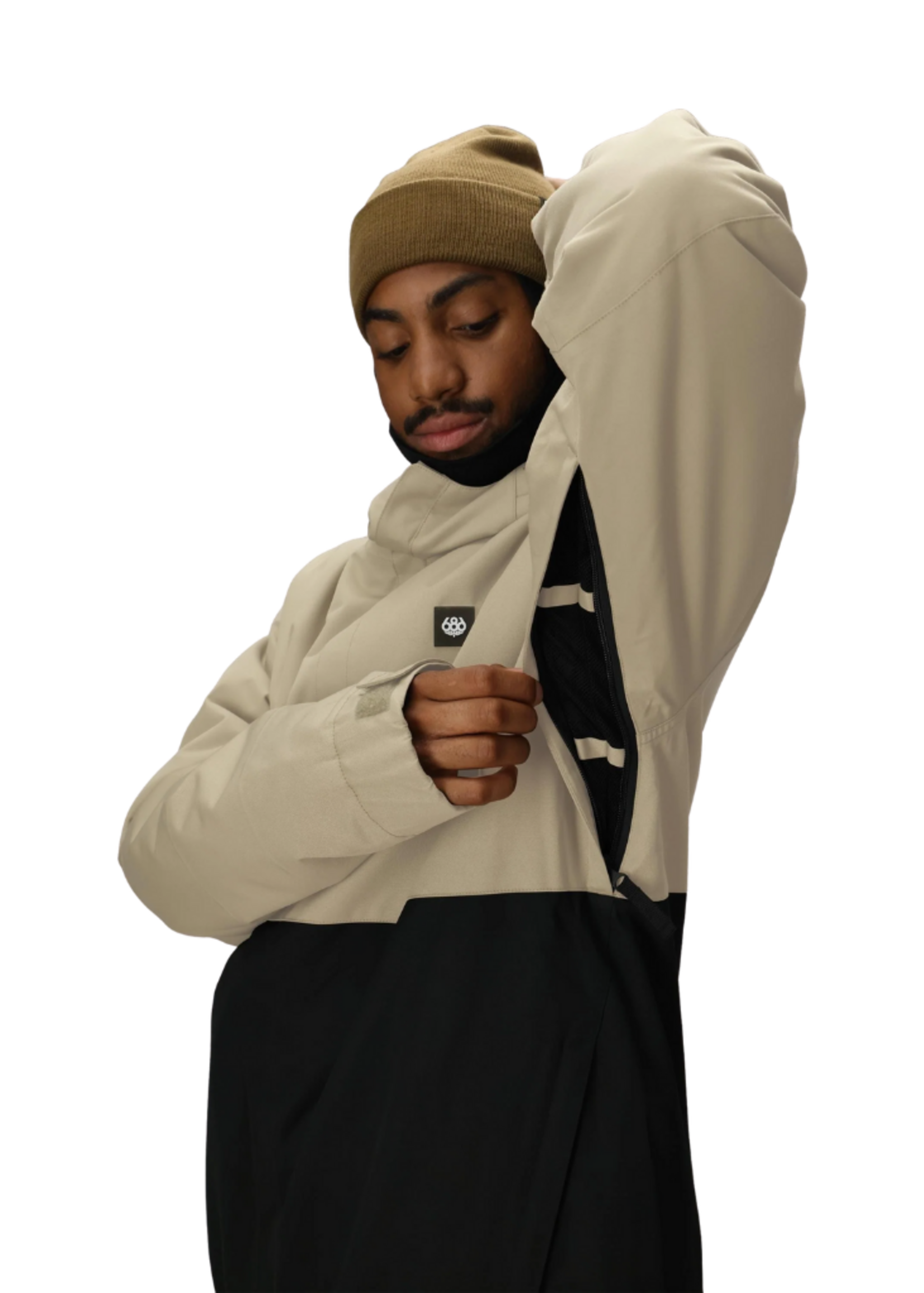 686 Men's Foundation Insulated Jacket | Sage Colorblock