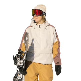 686 Women's Outline Shell Anorak | Limestone Colorblock