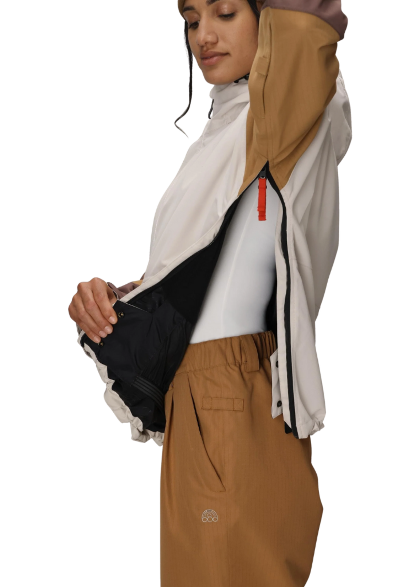 686 Women's Outline Shell Anorak |Limestone Colorblock