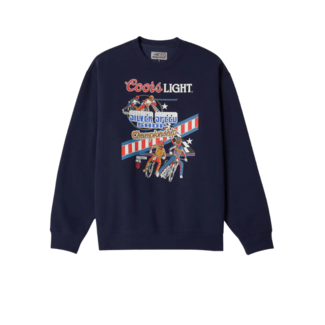 Brixton Coors Light Berm Crew | Navy