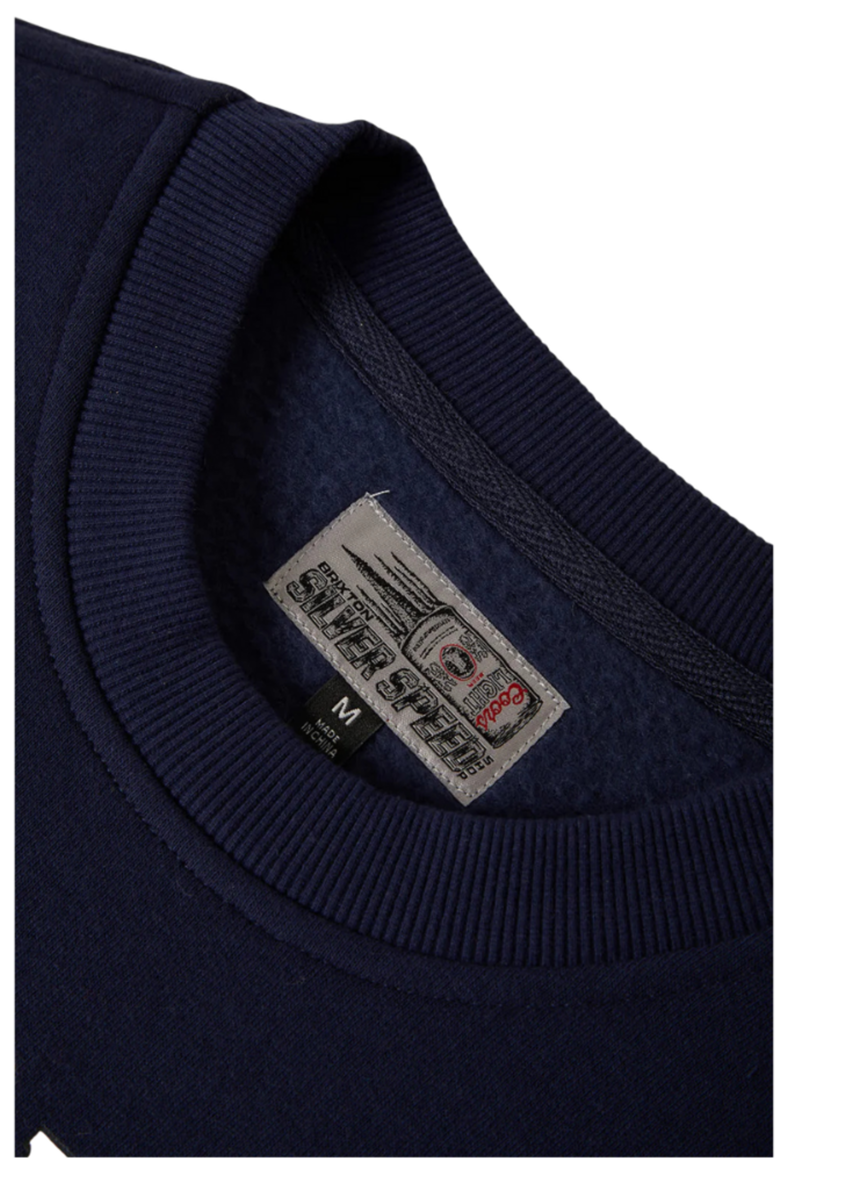 Brixton Men's Coors Light Berm Crewneck Sweater| Navy