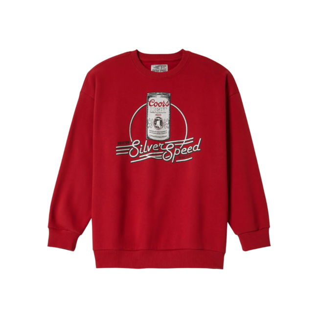 Brixton Women's Coors Light Caster Crewneck Sweater | Red
