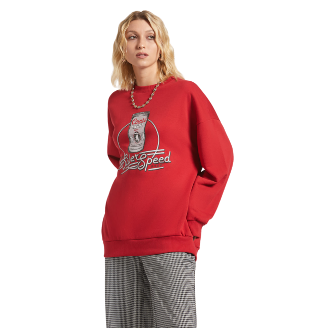 Brixton Women's Coors Light Caster Crewneck Sweater | Red