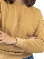 Rusty Women's Lazy Crewneck Fleece | Coffee