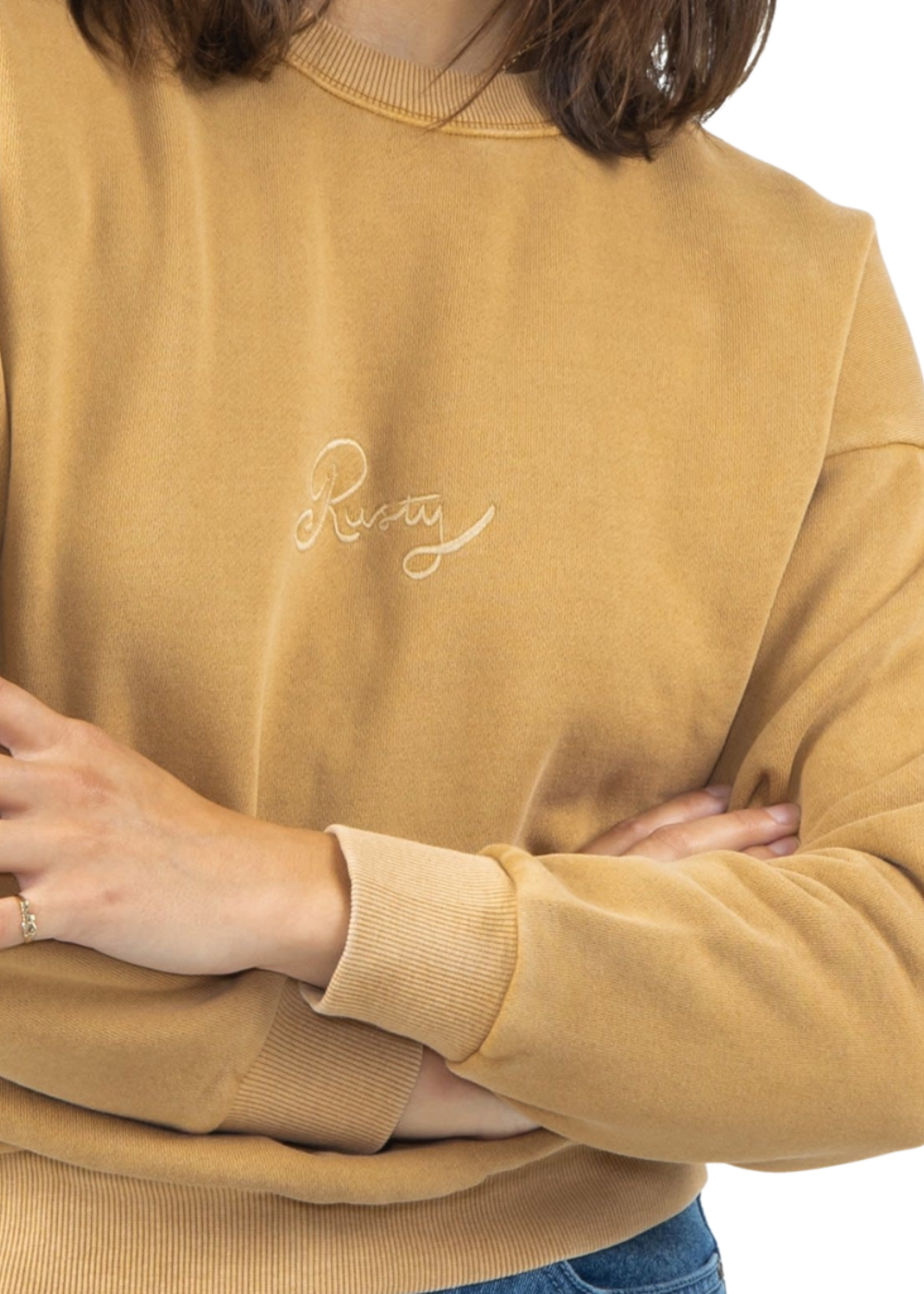 Rusty Women's Lazy Crewneck Fleece