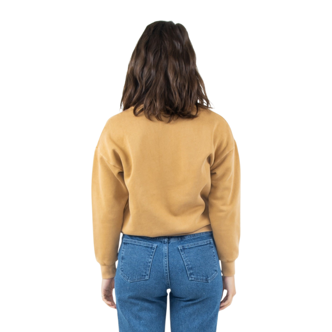 Rusty Women's Lazy Crew Fleece | Coffee