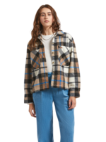 Brixton Bowery Soft Brushed Flannel | Washed Black/Sand