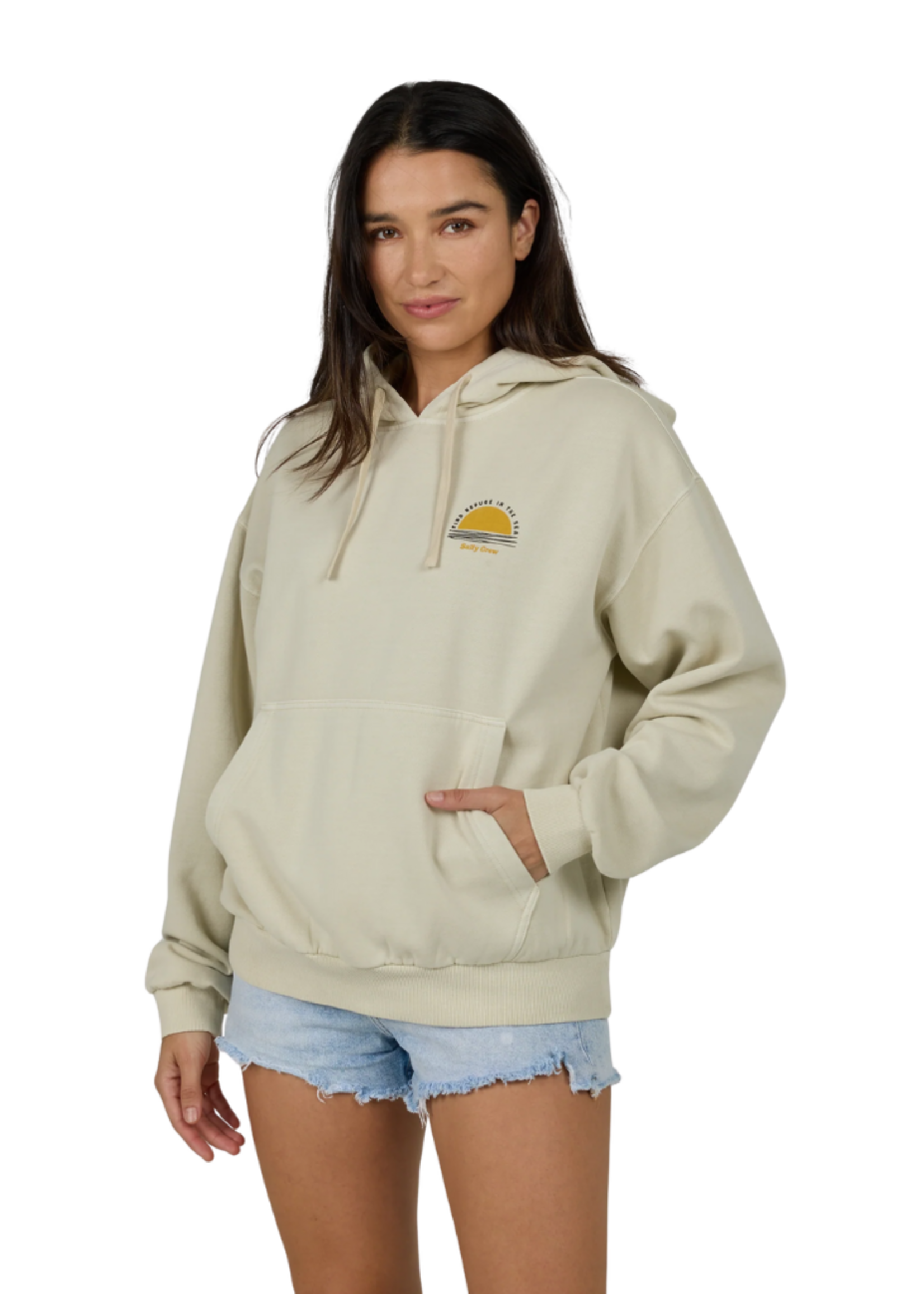 Salty Crew Women's Palms Hoody sweatshirt | Off White