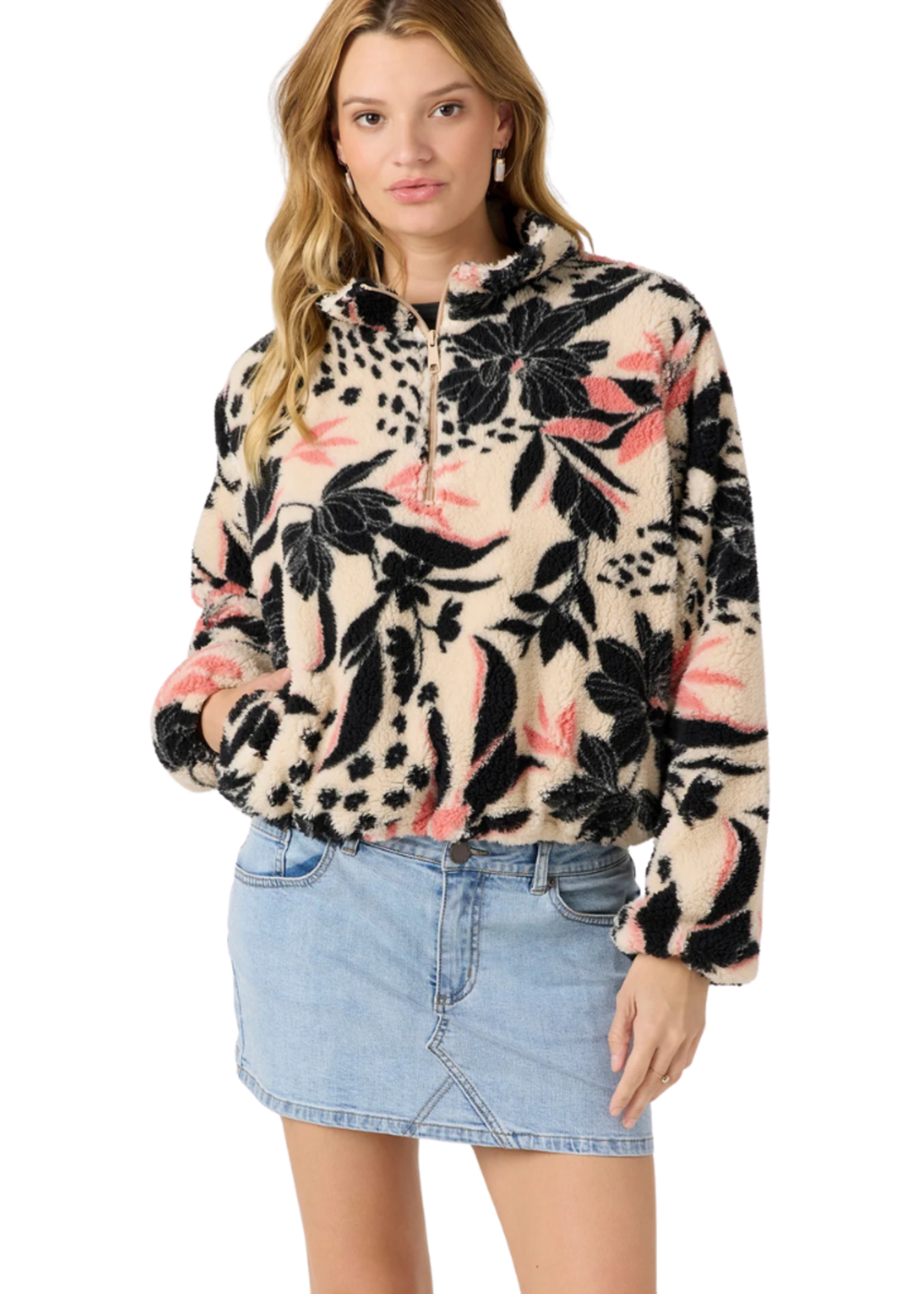O'Neill Women's Kacey Printed Jacket Tapioca