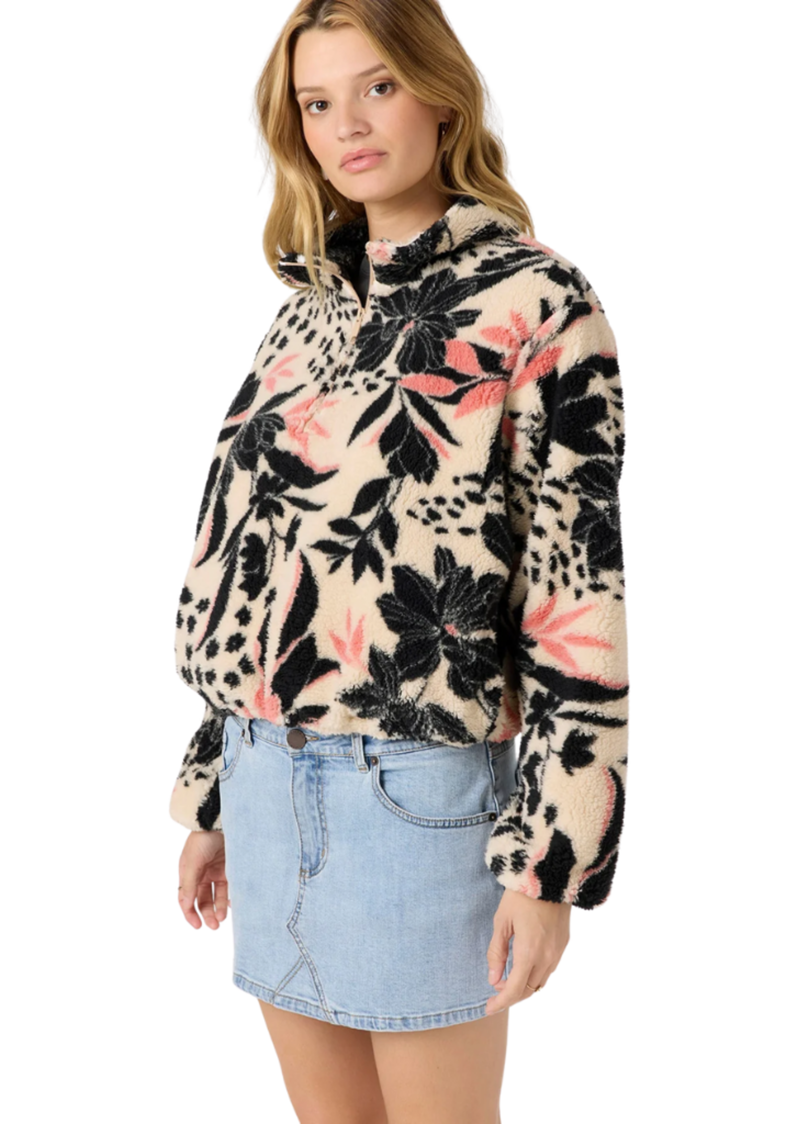 O'Neill Women's Kacey Printed Jacket Tapioca