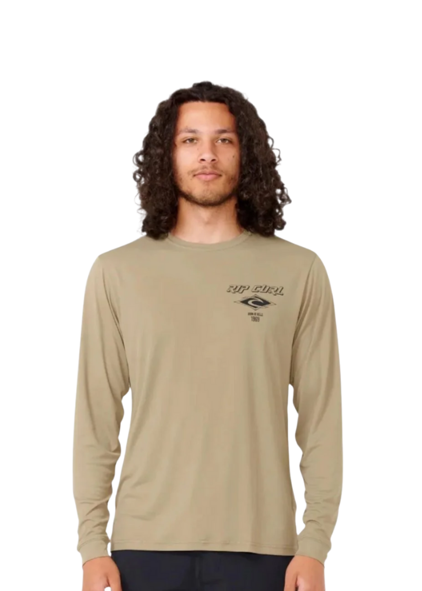 Rip Curl Men's Icons Surflite UPF 50+ Long Sleeve | Washed Moss
