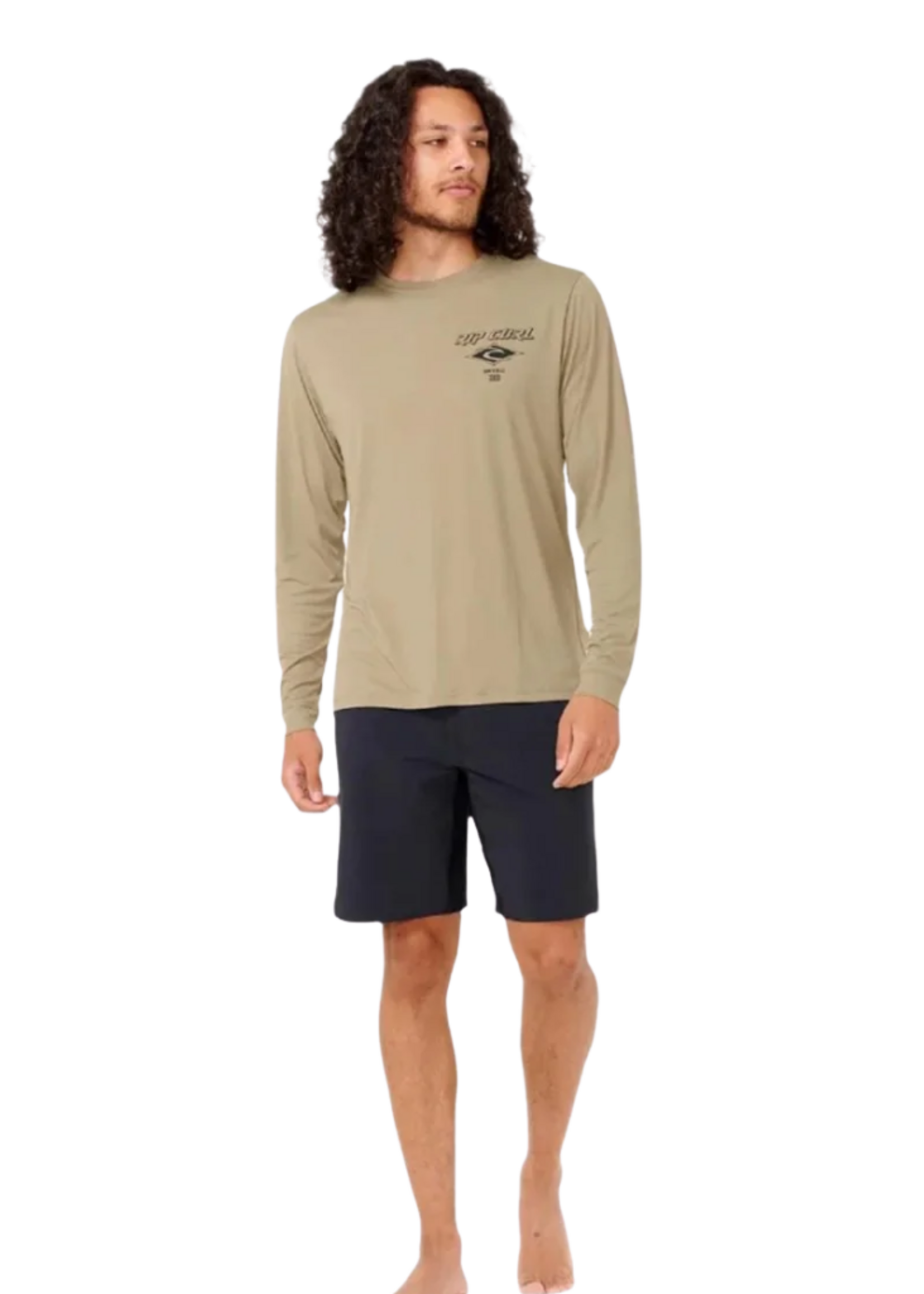 Rip Curl Men's Icons Surflite UPF 50+ Long Sleeve | Washed Moss