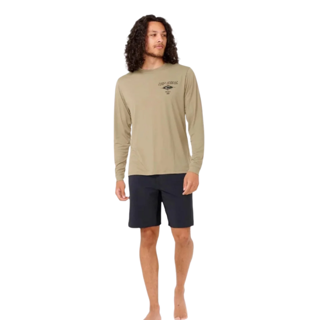 Rip Curl Men's Icons Surflite UPF 50+ Long Sleeve | Washed Moss