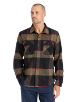 Brixton Bowery Flannel | Heather Grey / Charcoal