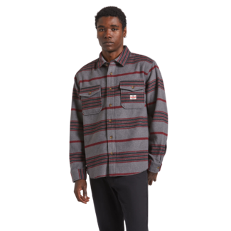 Brixton Men's Altered Threads Overshirt | Multi Blanket Stripe