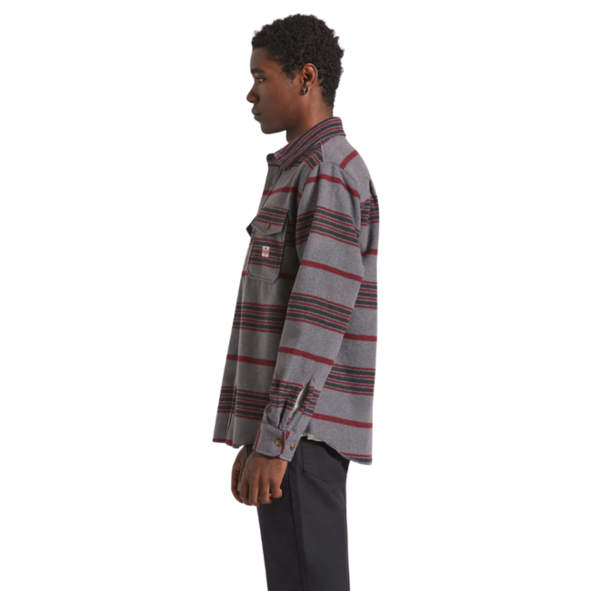 Brixton Men's Altered Threads Overshirt | Multi Blanket Stripe