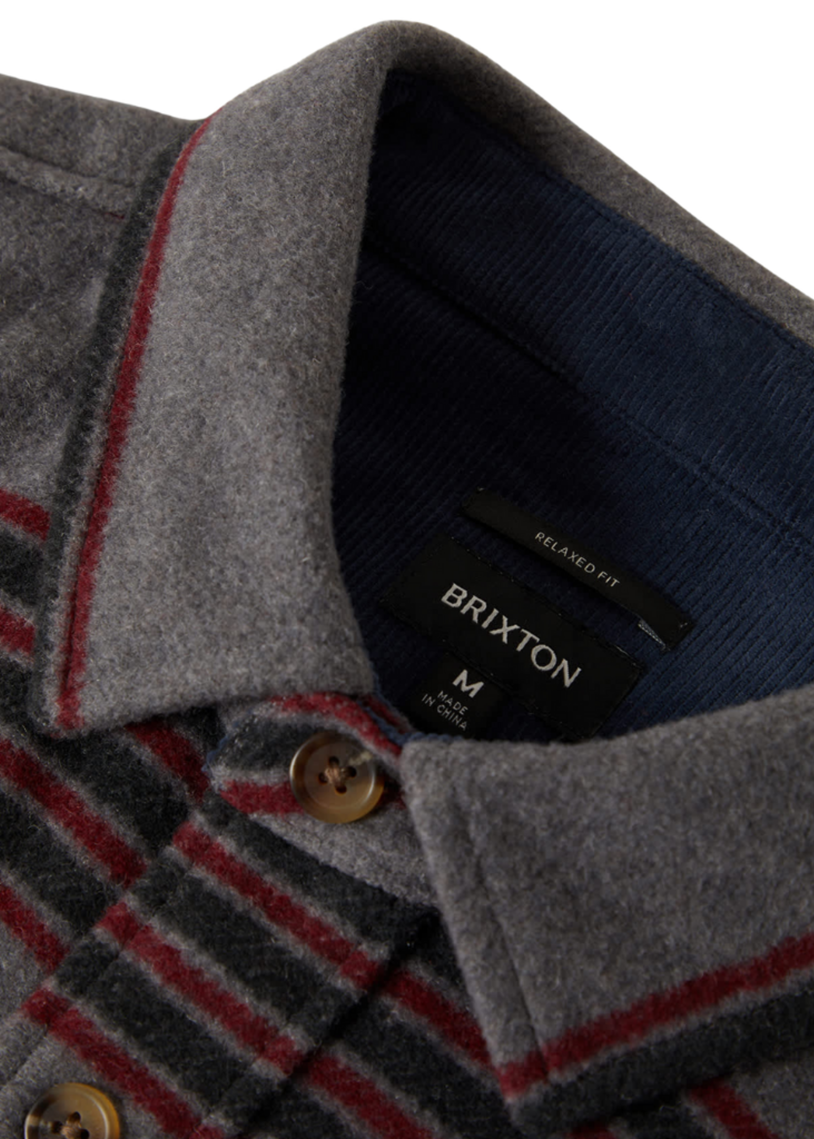 Brixton Men's Altered Threads Overshirt | Multi Blanket Stripe