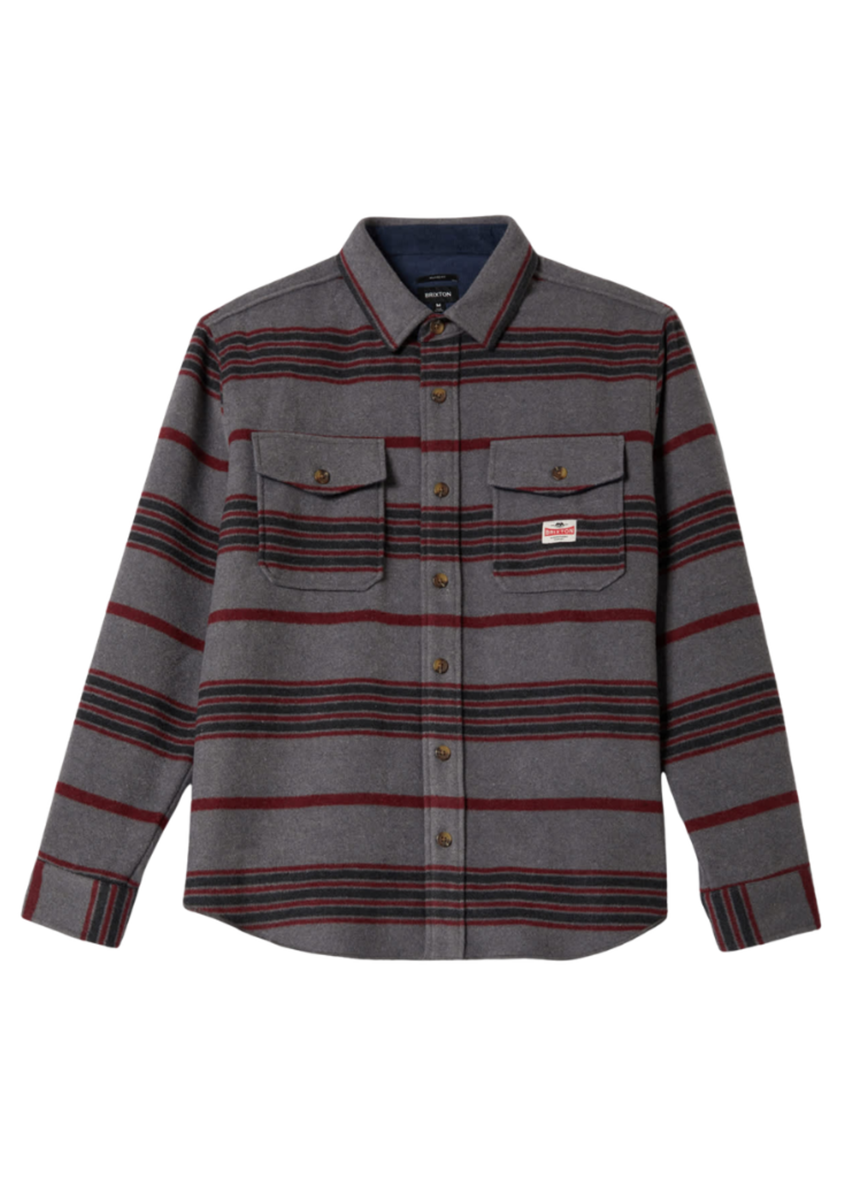 Brixton Men's Altered Threads Overshirt | Multi Blanket Stripe