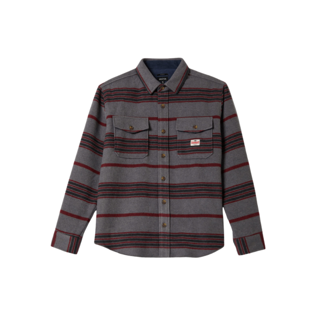 Brixton Men's Altered Threads Overshirt | Multi Blanket Stripe
