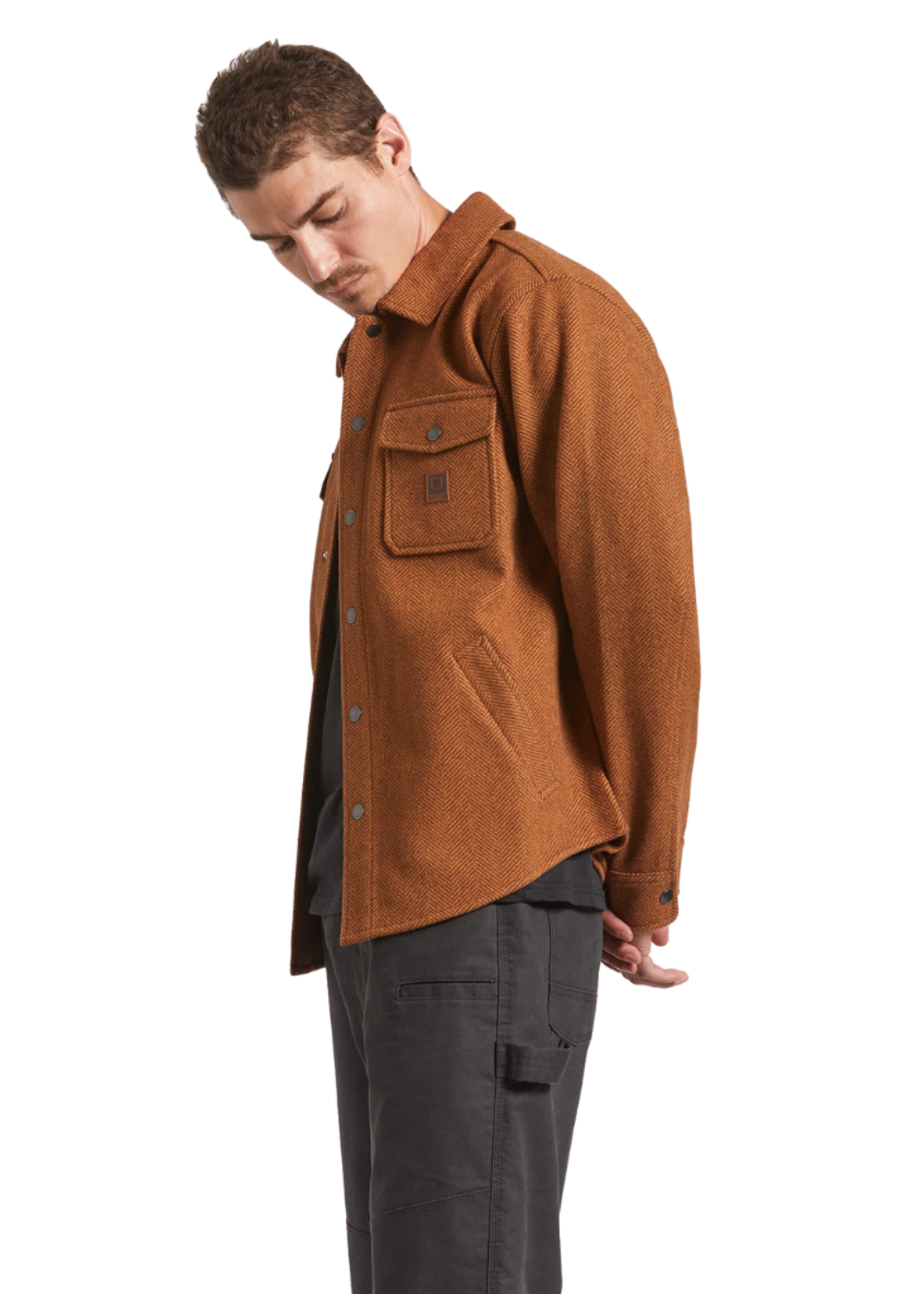 Brixton Men's Durham Brushed Jacket | Brushed Pinecone