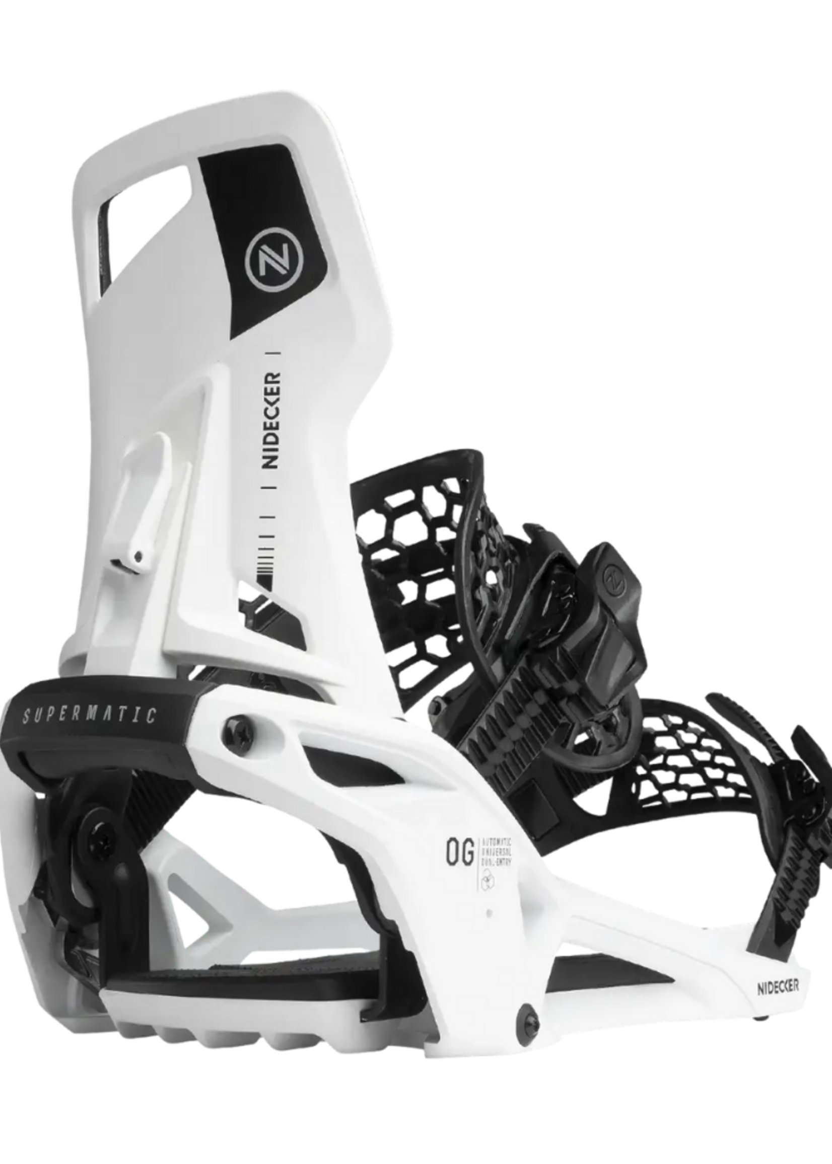 Nidecker OG Supermatic Unisex Snowboard Binding 2026 | White